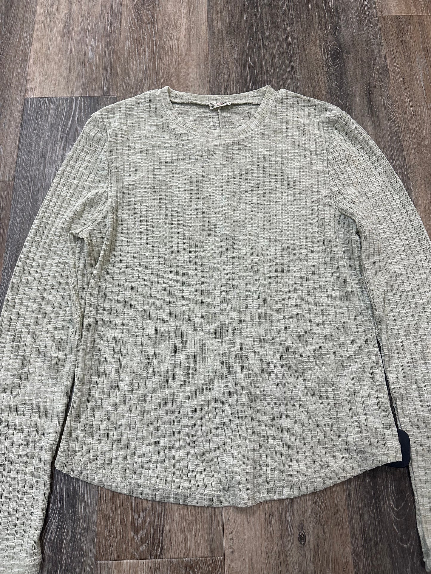 Blouse Long Sleeve By Free People In Green, Size: L