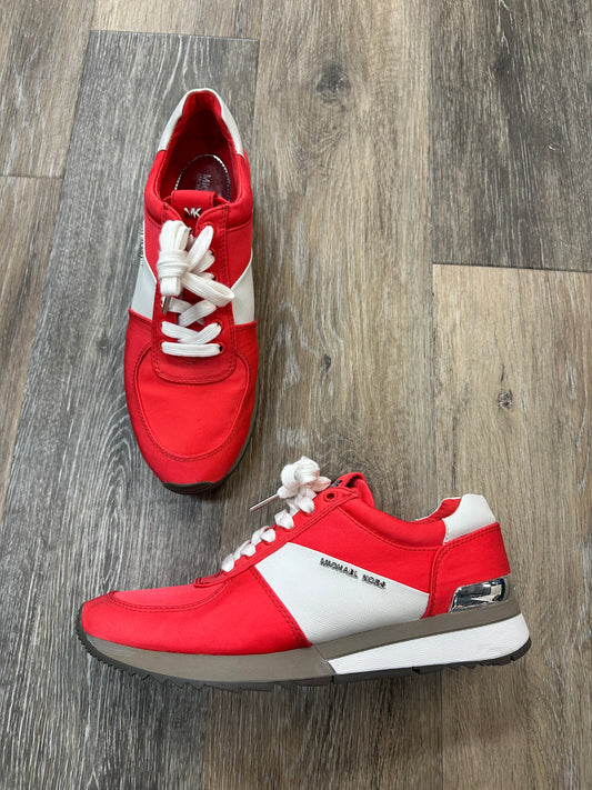 Shoes Athletic By Michael Kors In Red, Size: 8.5