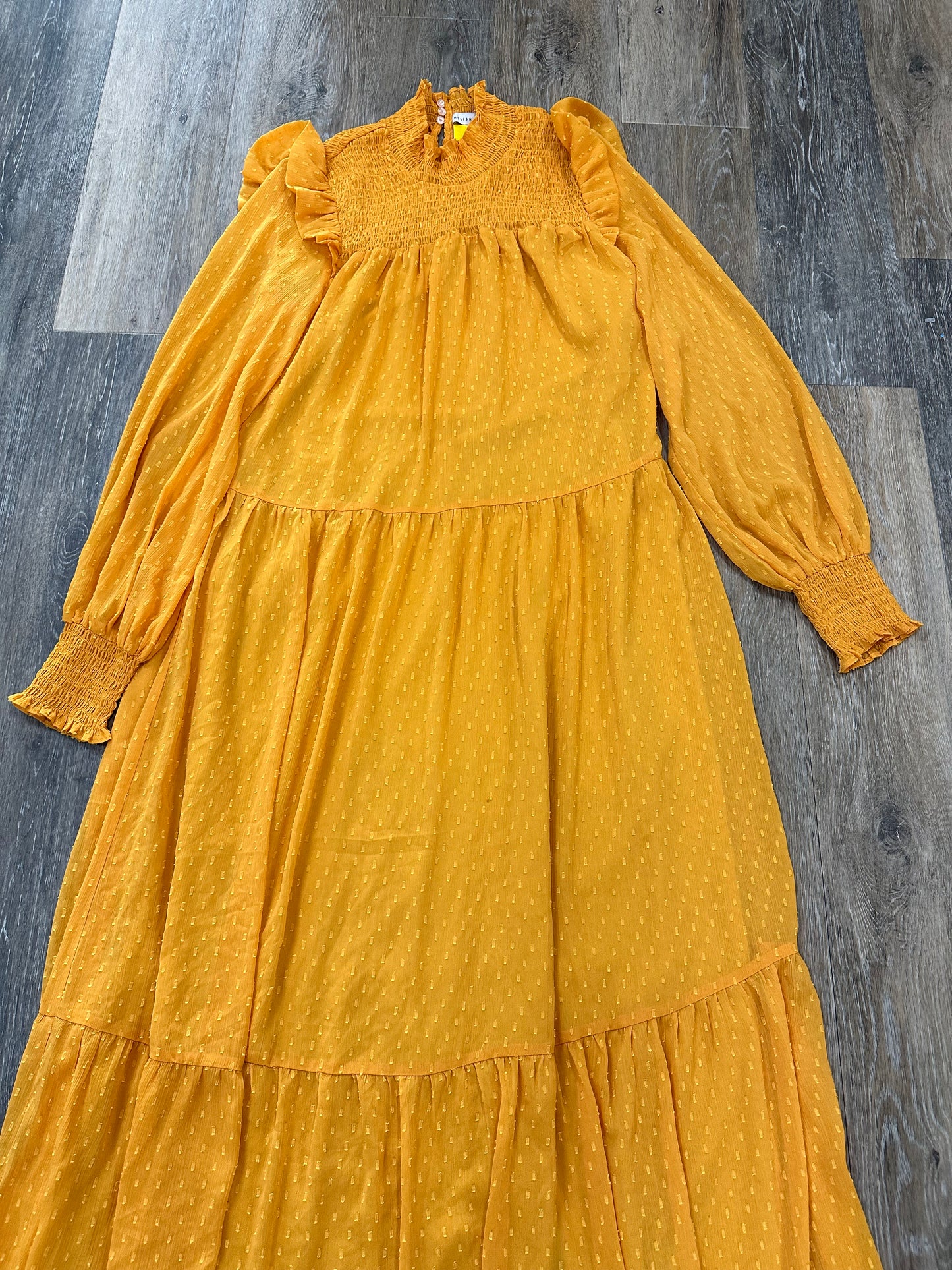 Dress Casual Maxi By English Factory In Yellow, Size: S