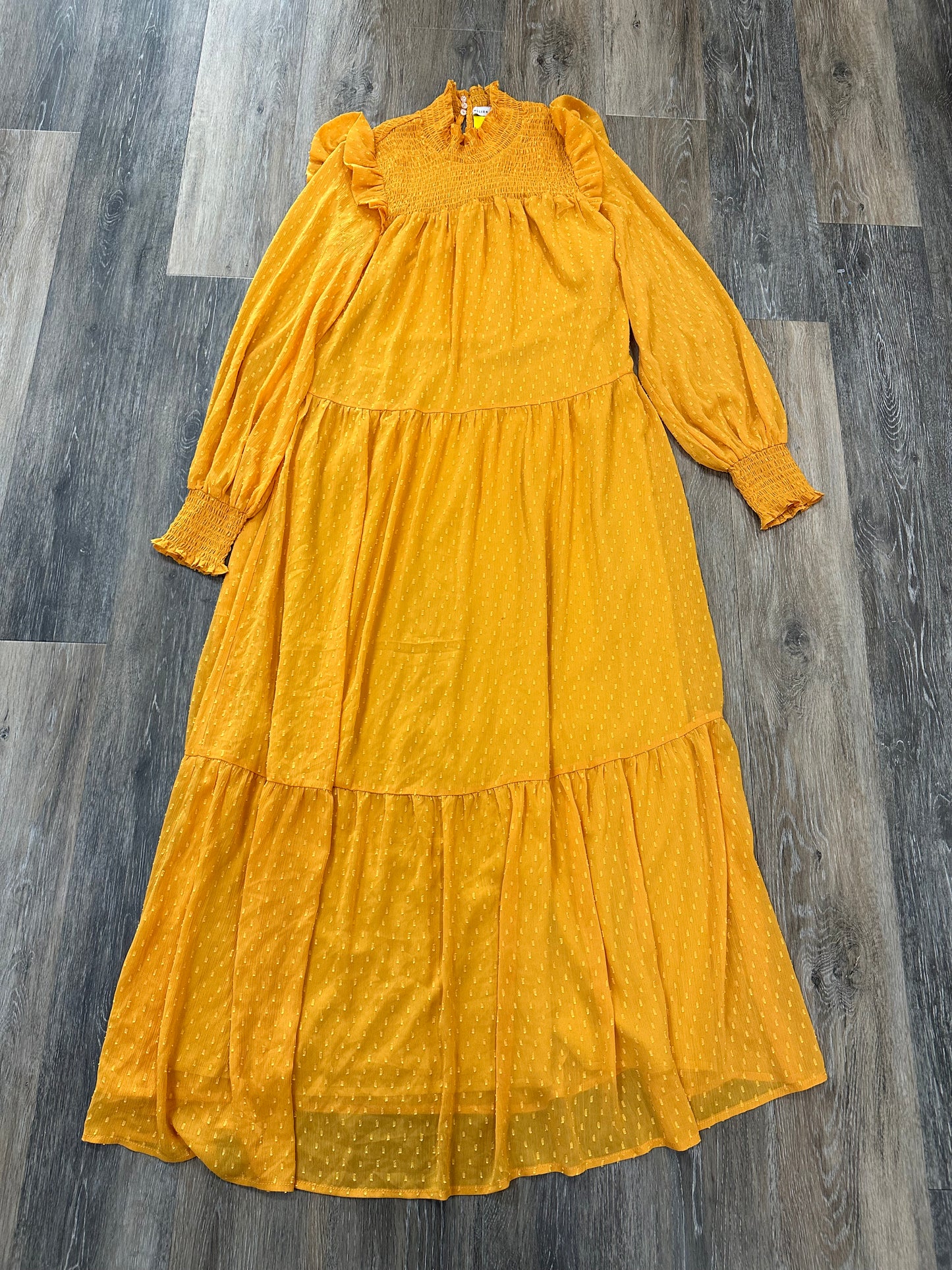 Dress Casual Maxi By English Factory In Yellow, Size: S