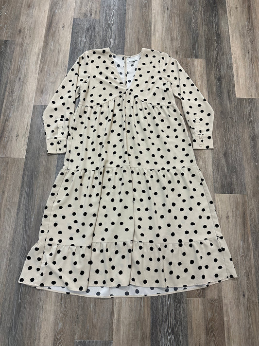 Dress Party Long By Pretty Lavish In Polkadot Pattern, Size: M