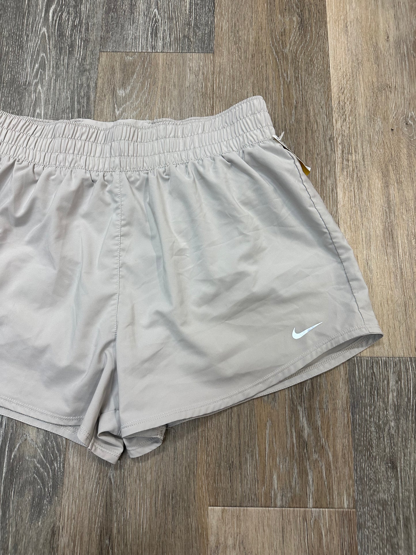 Athletic Shorts By Nike Apparel In Tan, Size: L