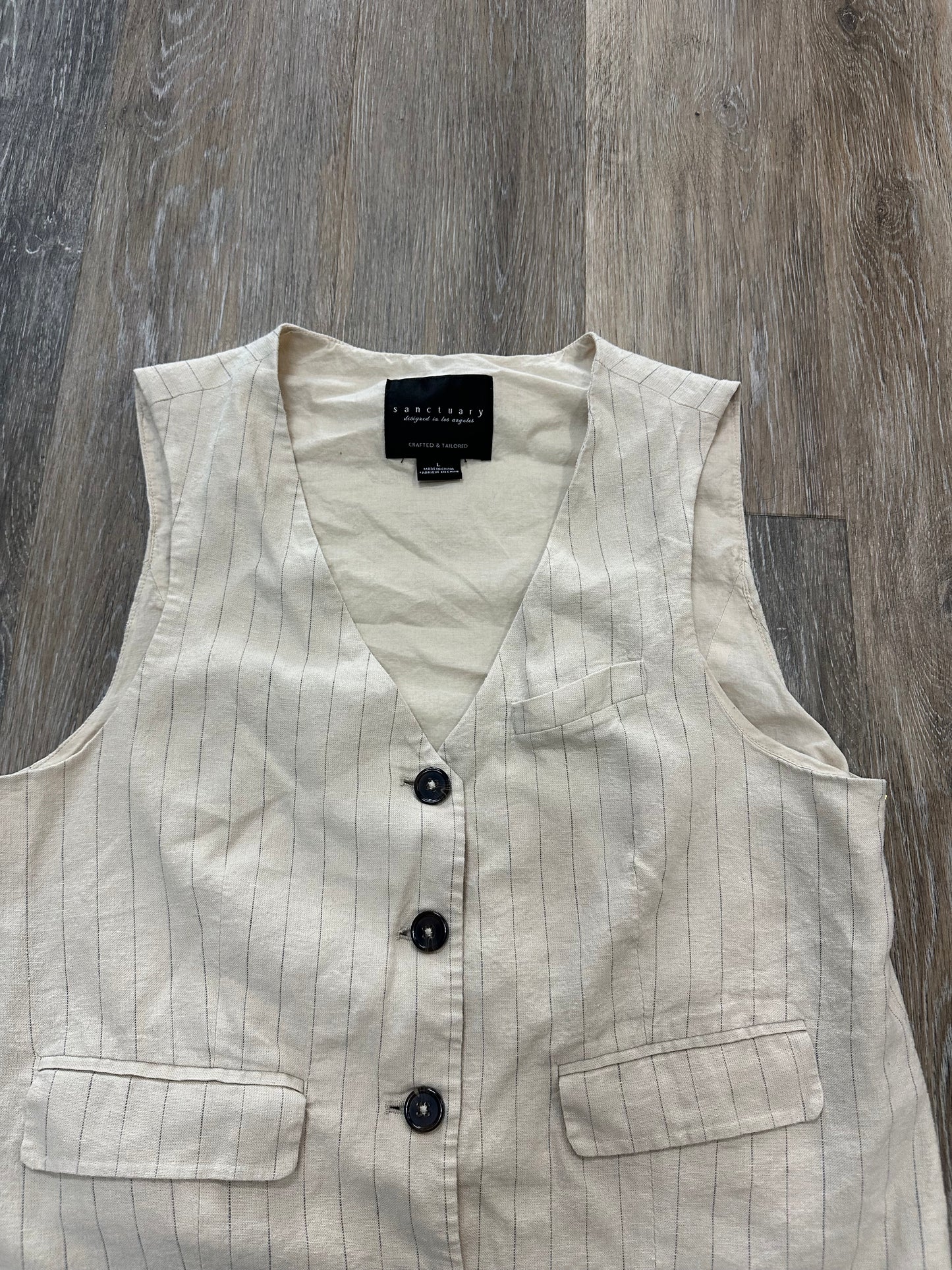 Vest Other By Sanctuary In Cream, Size: L