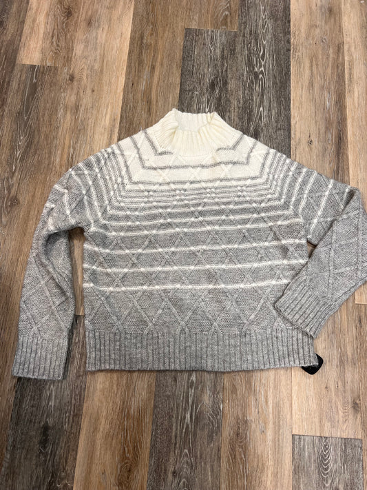 Sweater By Evereve In Grey & White, Size: L