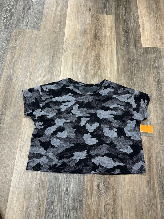 Athletic Top Short Sleeve By Lululemon In Camouflage Print, Size: M