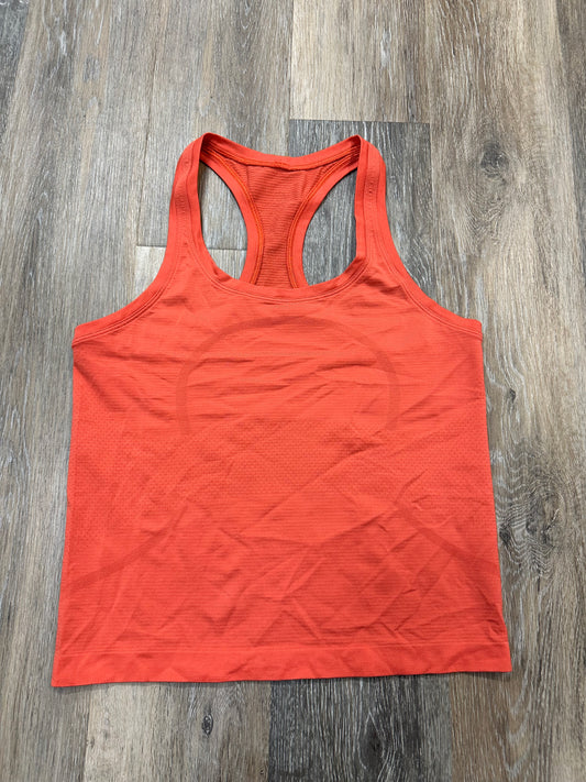 Athletic Tank Top By Lululemon In Orange, Size: 6