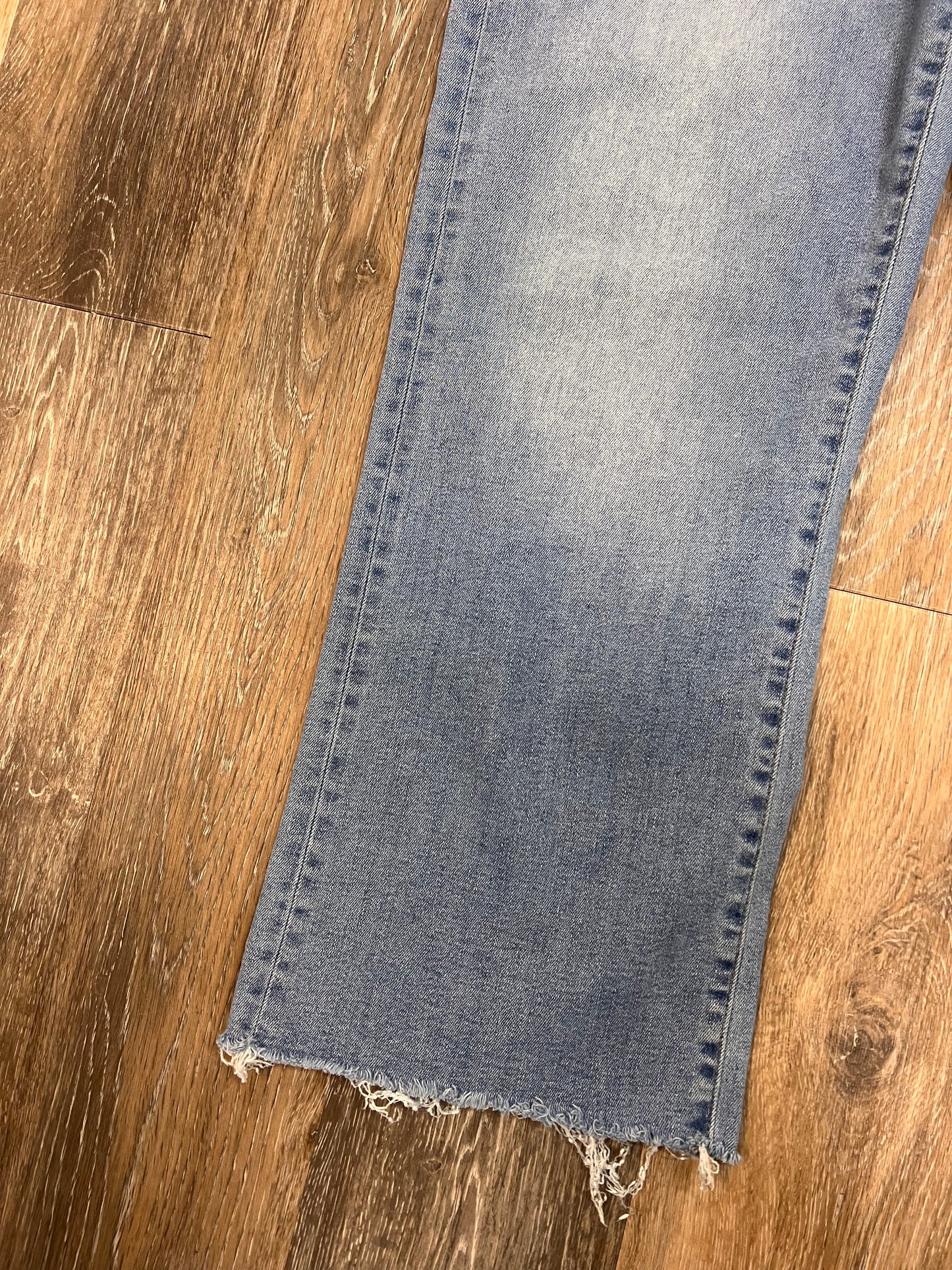 Jeans Wide Leg By 7 For All Mankind In Blue Denim, Size: 10/30