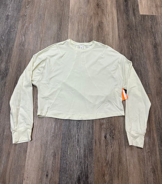 Athletic Top Long Sleeve Collar By Lululemon In Yellow, Size: 2