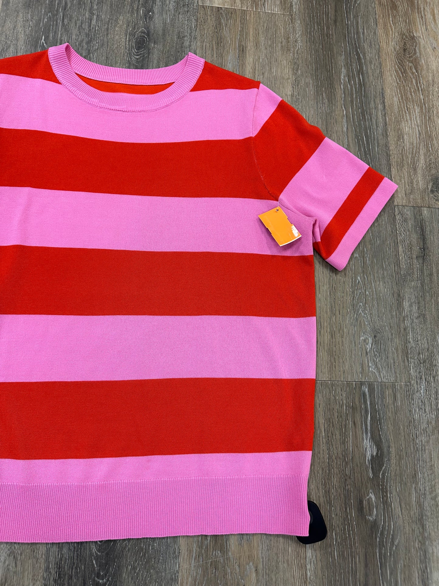 Top Short Sleeve By Clothes Mentor In Striped Pattern, Size: Xl