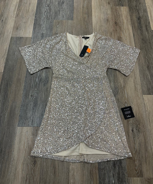 Dress Party Short By Lulus In Silver, Size: L