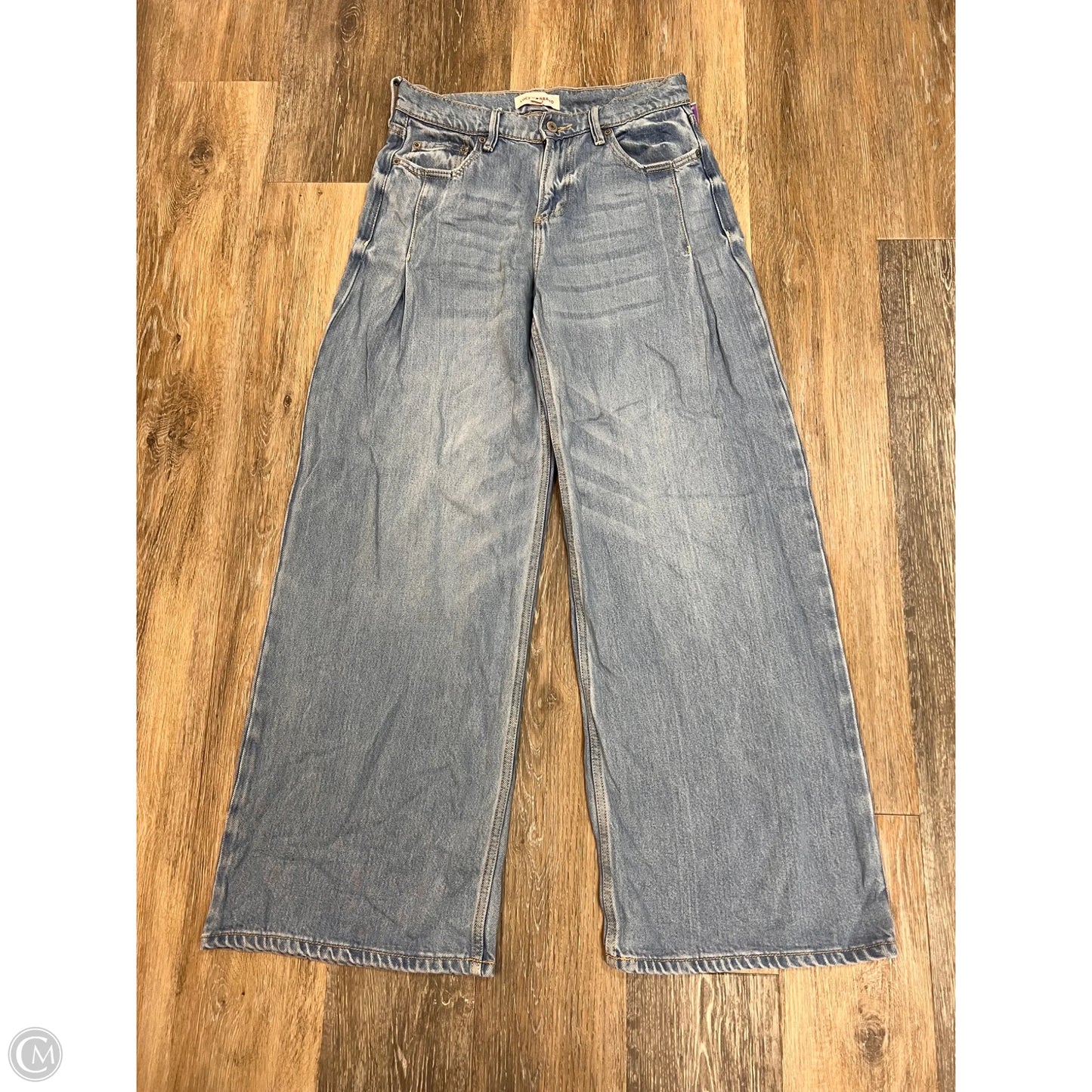 Jeans Wide Leg By Lucky Brand In Blue Denim, Size: 6/28