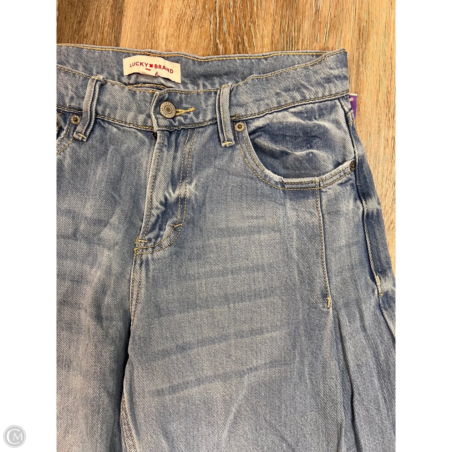 Jeans Wide Leg By Lucky Brand In Blue Denim, Size: 6/28