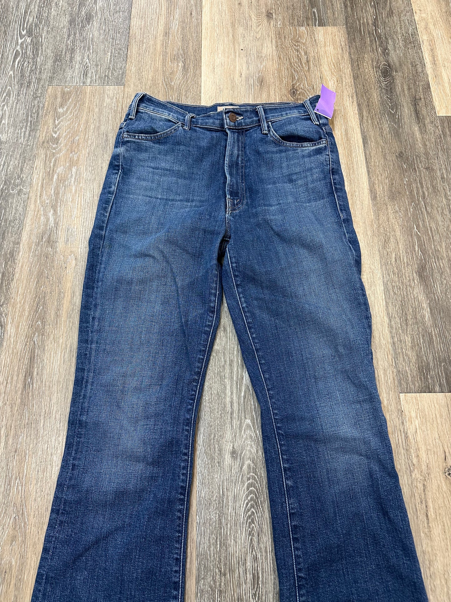 Jeans Boot Cut By Mother Jeans In Blue Denim, Size: 4