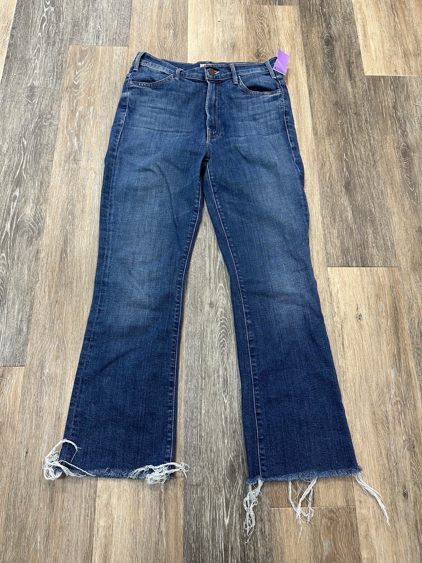 Jeans Boot Cut By Mother Jeans In Blue Denim, Size: 4