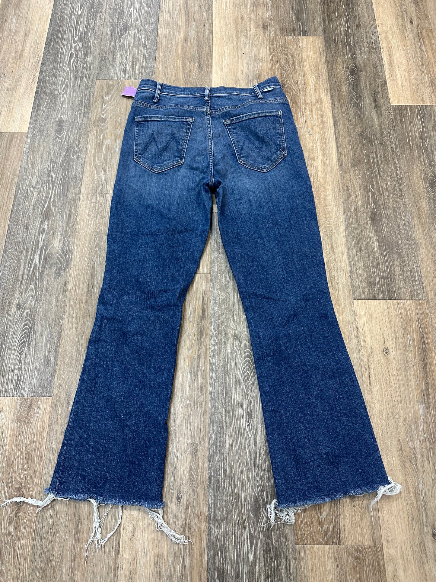 Jeans Boot Cut By Mother Jeans In Blue Denim, Size: 4