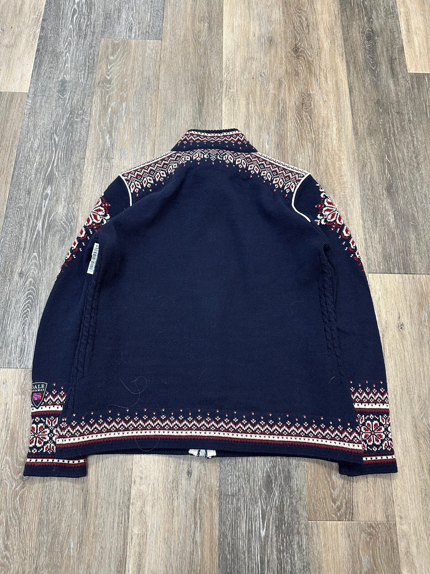 Sweater Cardigan By Dale of Norway In Navy, Size: L