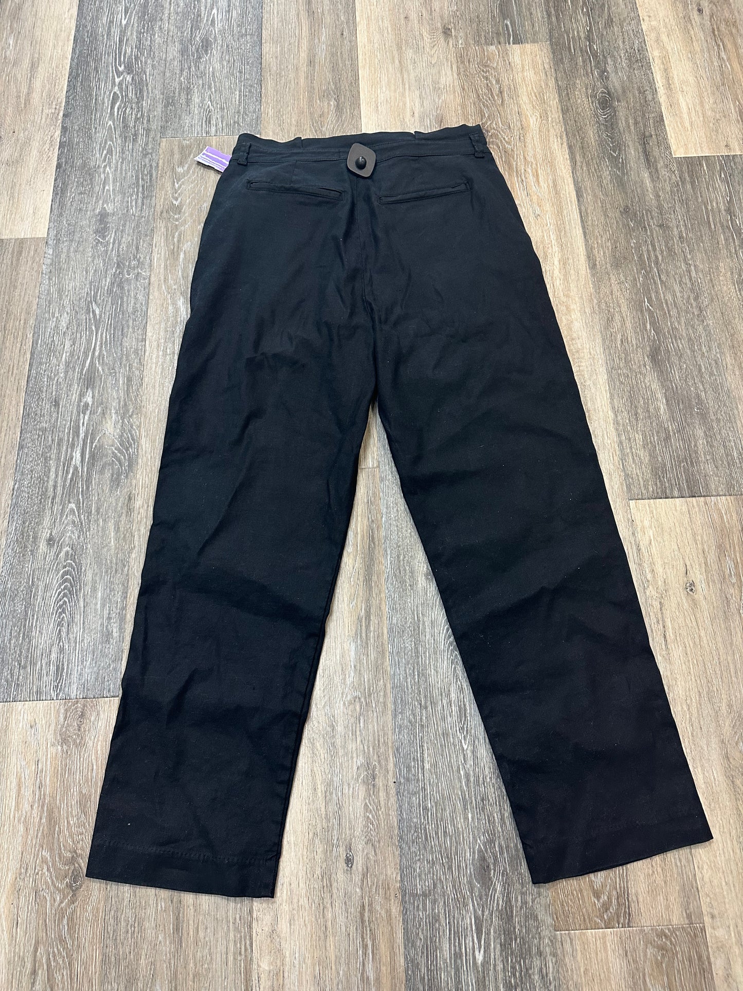 Pants Linen By Evereve In Black, Size: 10