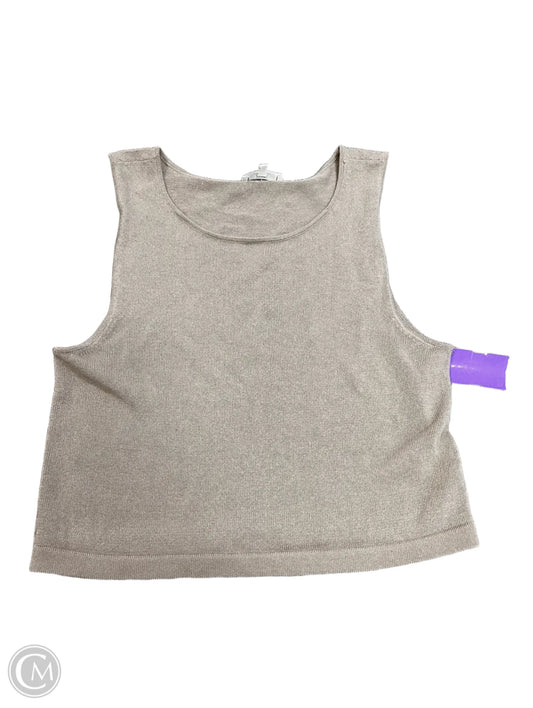 Tank Top By 7 Diamonds In Tan, Size: M
