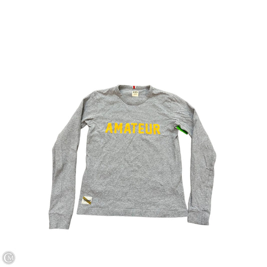 Top Long Sleeve By Tracksmith In Grey, Size: Xxs