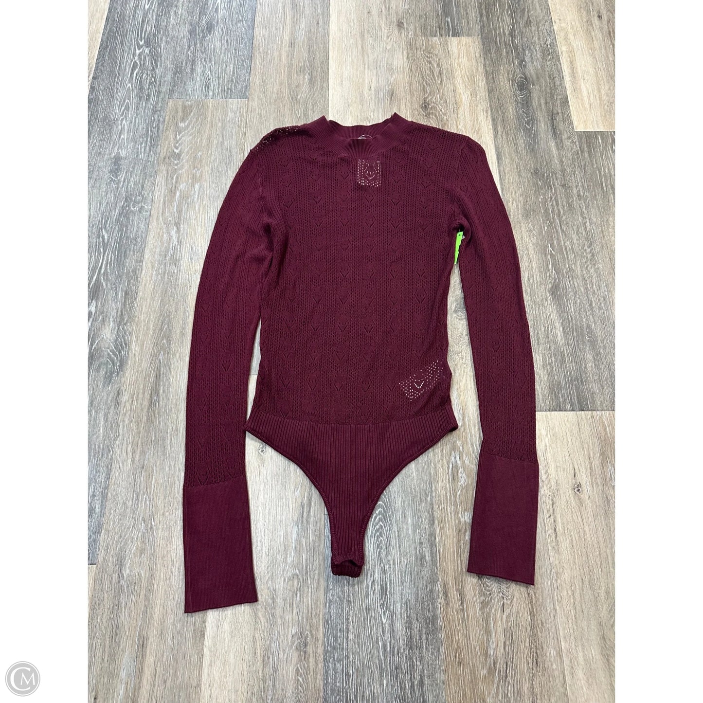 Bodysuit By Free People In Maroon, Size: L