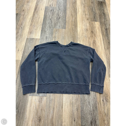 Blouse Long Sleeve By Evereve In Navy, Size: L