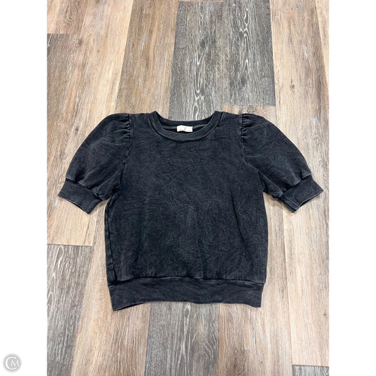 Blouse Short Sleeve By T.la In Grey, Size: Xs