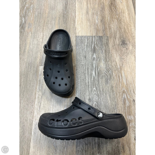 Shoes Athletic By Crocs In Black, Size: 9