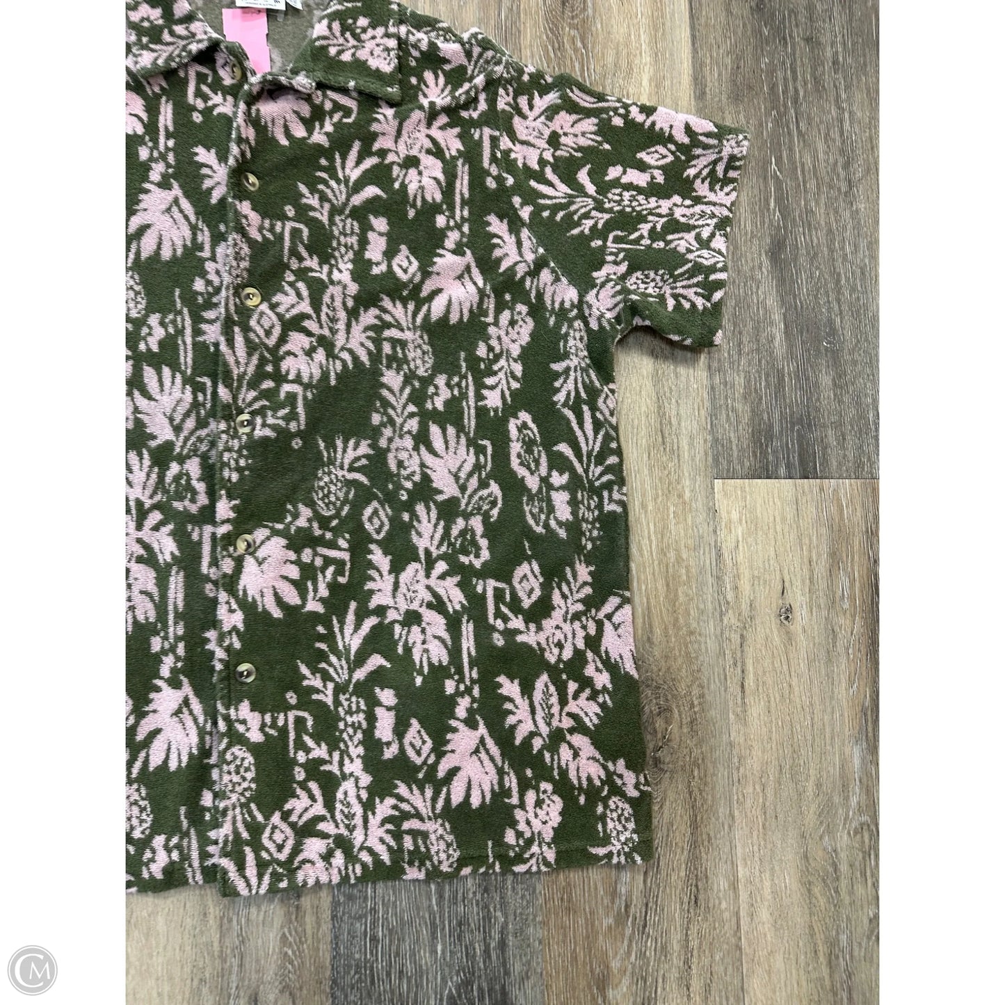Blouse Short Sleeve By The Upside In Green, Size: L