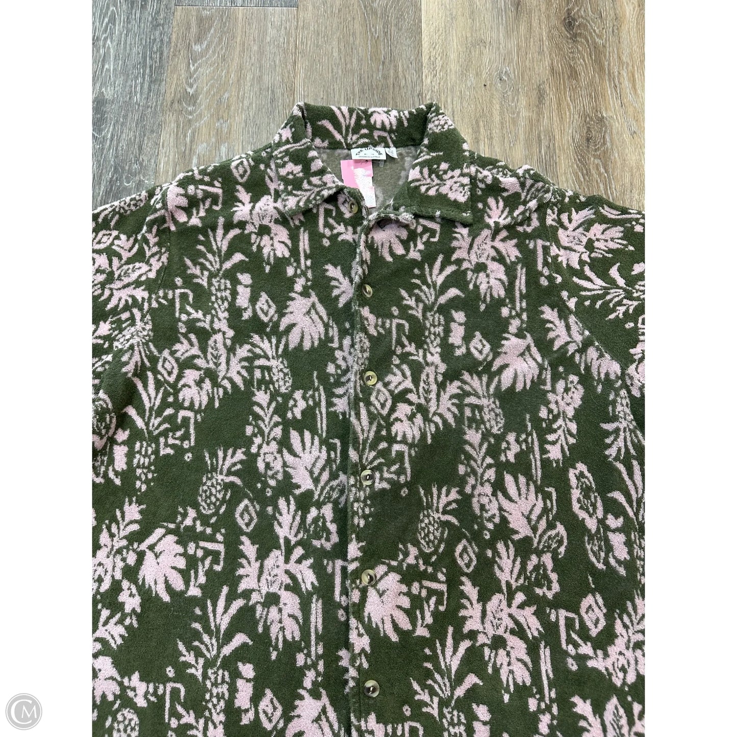 Blouse Short Sleeve By The Upside In Green, Size: L