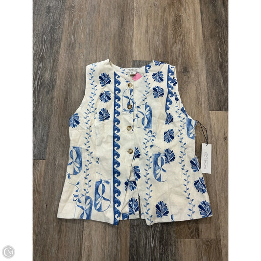 Vest Other By Rachel Zoe In Blue & White, Size: Xl