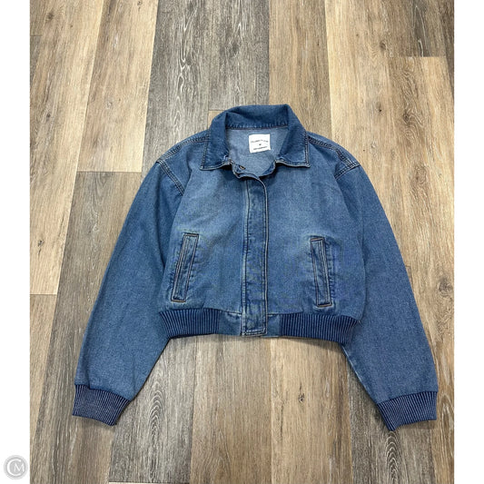 Jacket Denim By Celebrity Pink In Blue Denim, Size: M