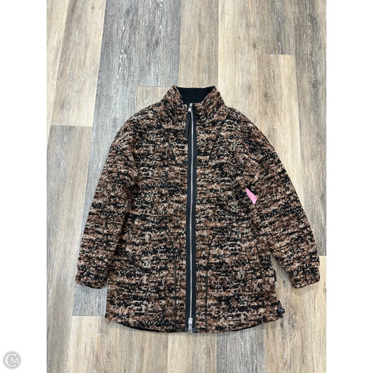 Jacket Faux Fur & Sherpa By Varley In Black & Tan, Size: S