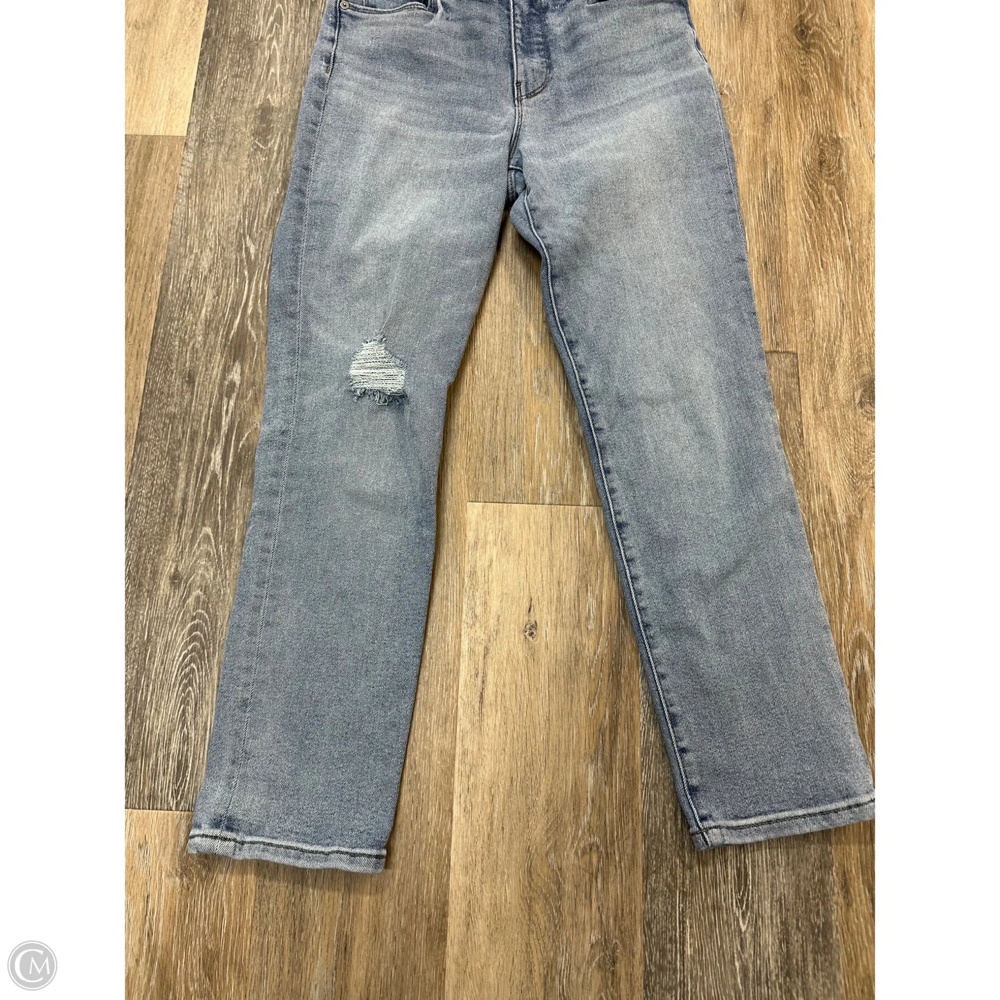 Jeans Straight By Evereve In Blue Denim, Size: 4