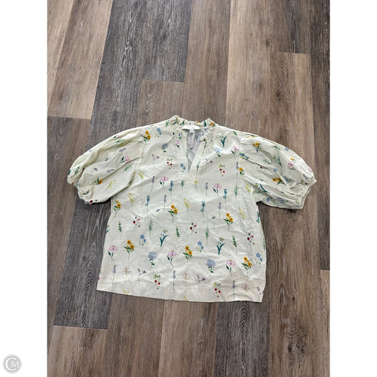 Blouse Short Sleeve By Pinch In Floral Print, Size: M