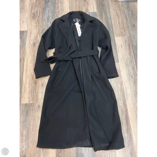 Coat Trench By Naked Wardrobe In Black, Size: M