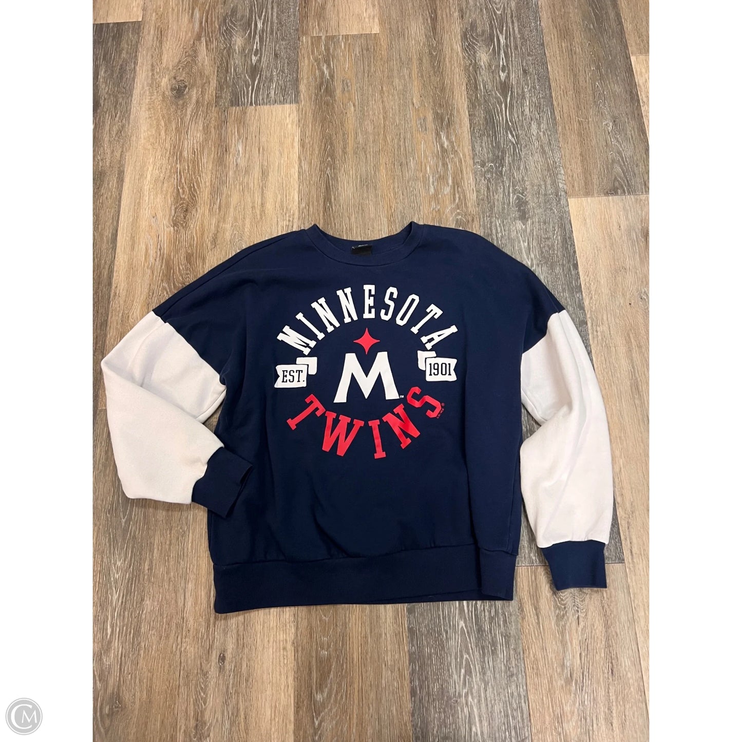 Athletic Sweatshirt Crewneck By Gear for Her In Blue, Size: S