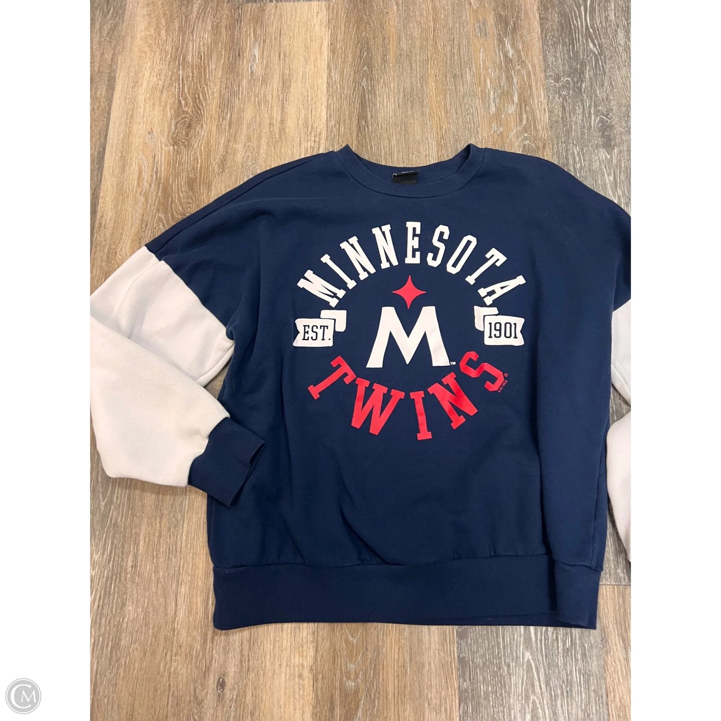 Athletic Sweatshirt Crewneck By Gear for Her In Blue, Size: S