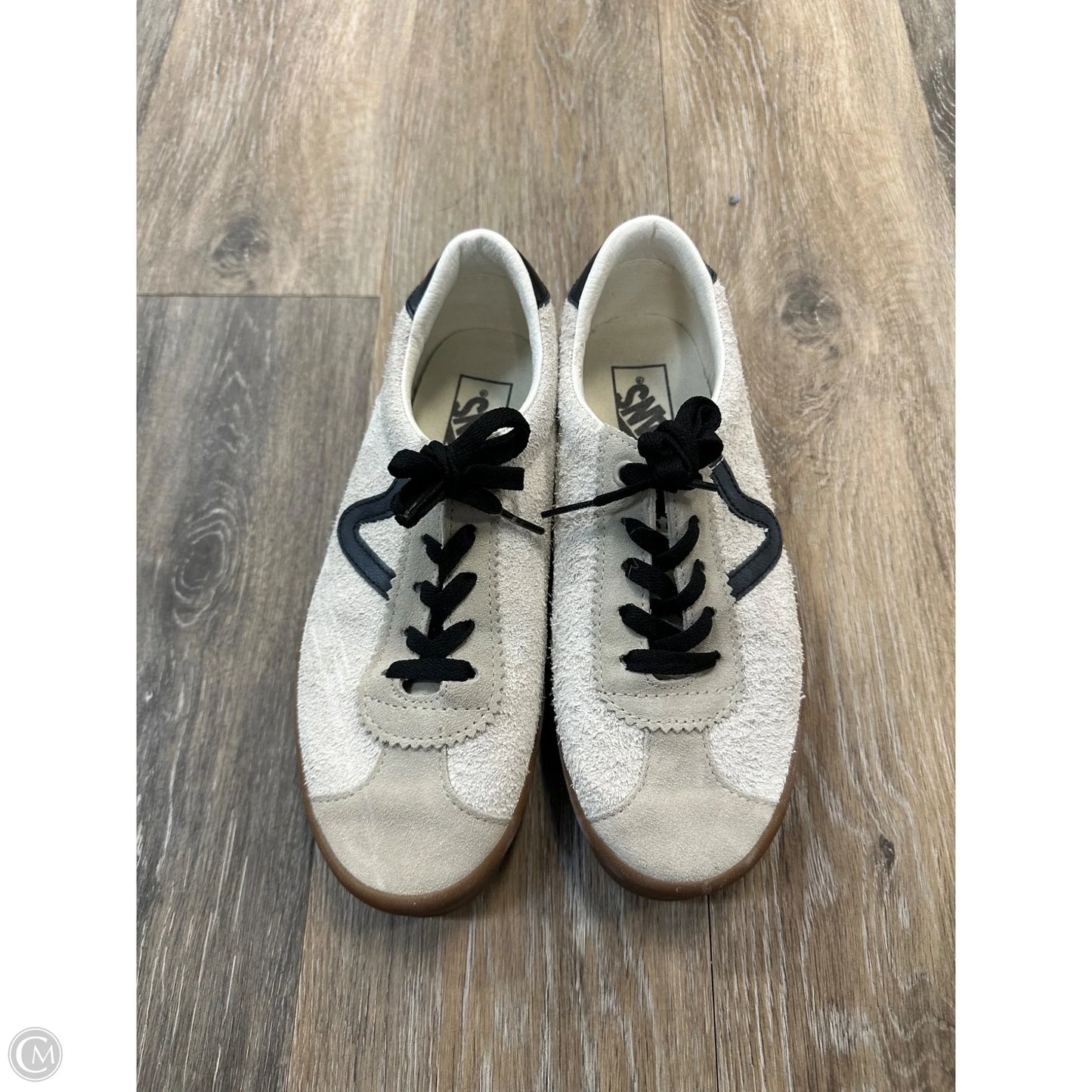 Shoes Athletic By Vans In Cream, Size: 8