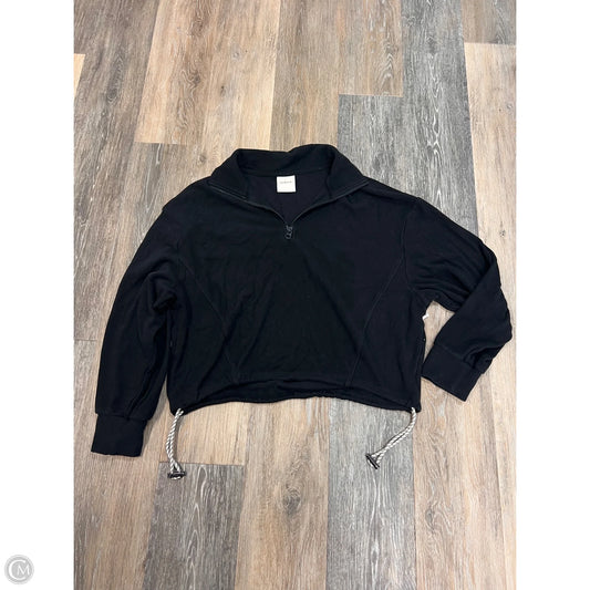 Athletic Sweatshirt Collar By Varley In Black, Size: M