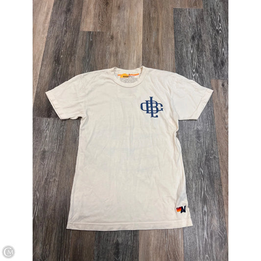 Top Short Sleeve By Aviator Nation In Cream, Size: S