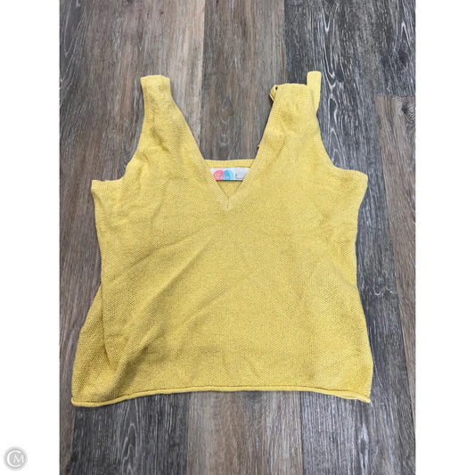 Top Sleeveless By Free People In Yellow, Size: S