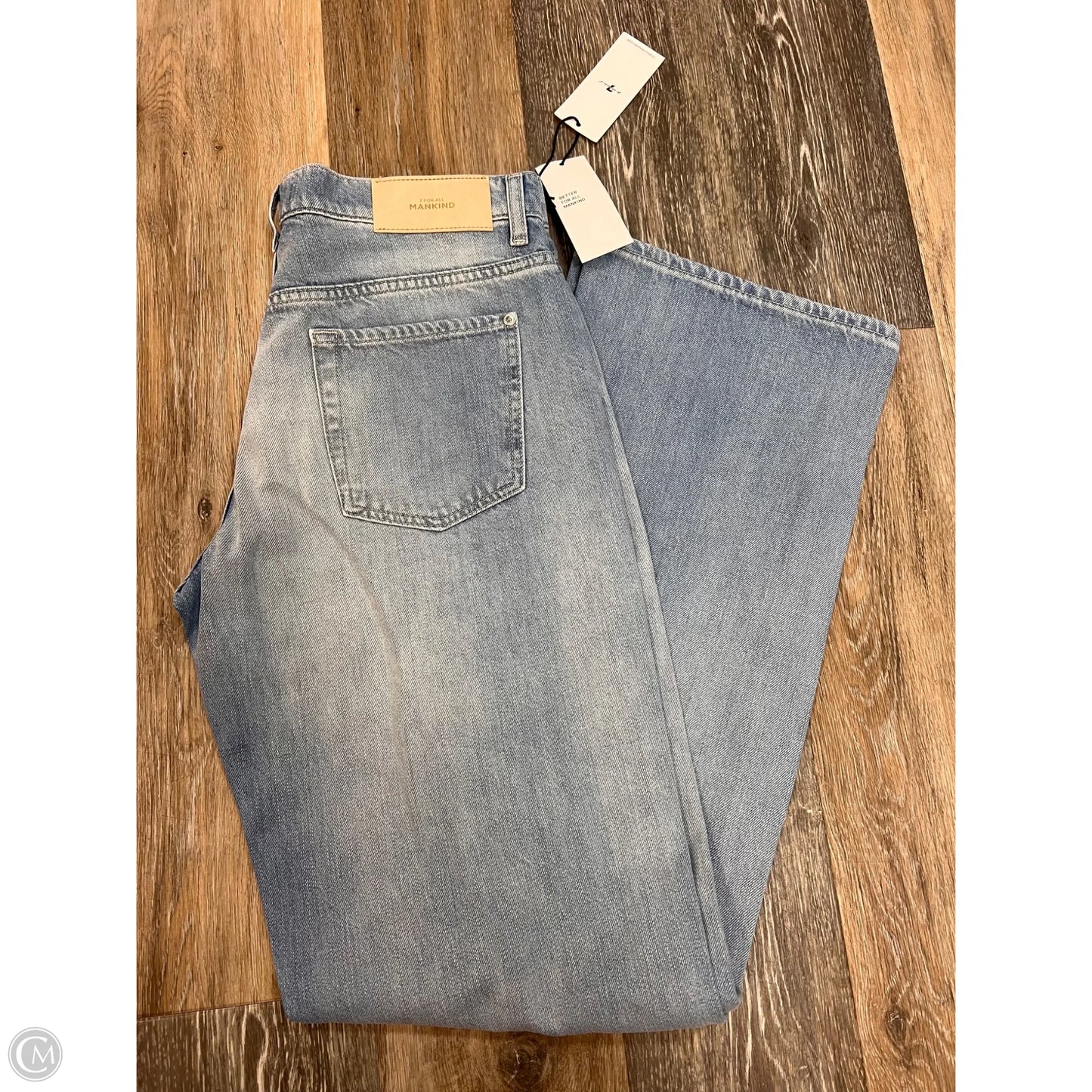 Jeans Straight By 7 For All Mankind In Blue Denim, Size: 8/29