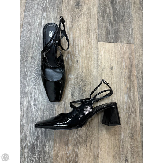 Shoes Heels Block By Zara In Black, Size: 8.5