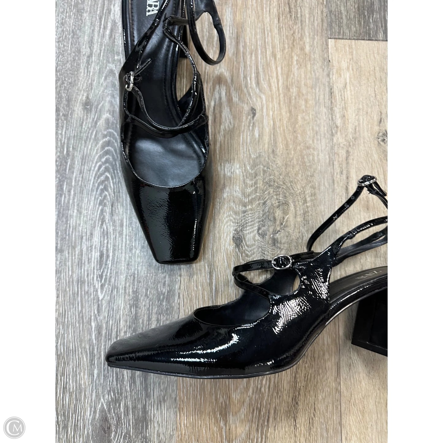 Shoes Heels Block By Zara In Black, Size: 8.5