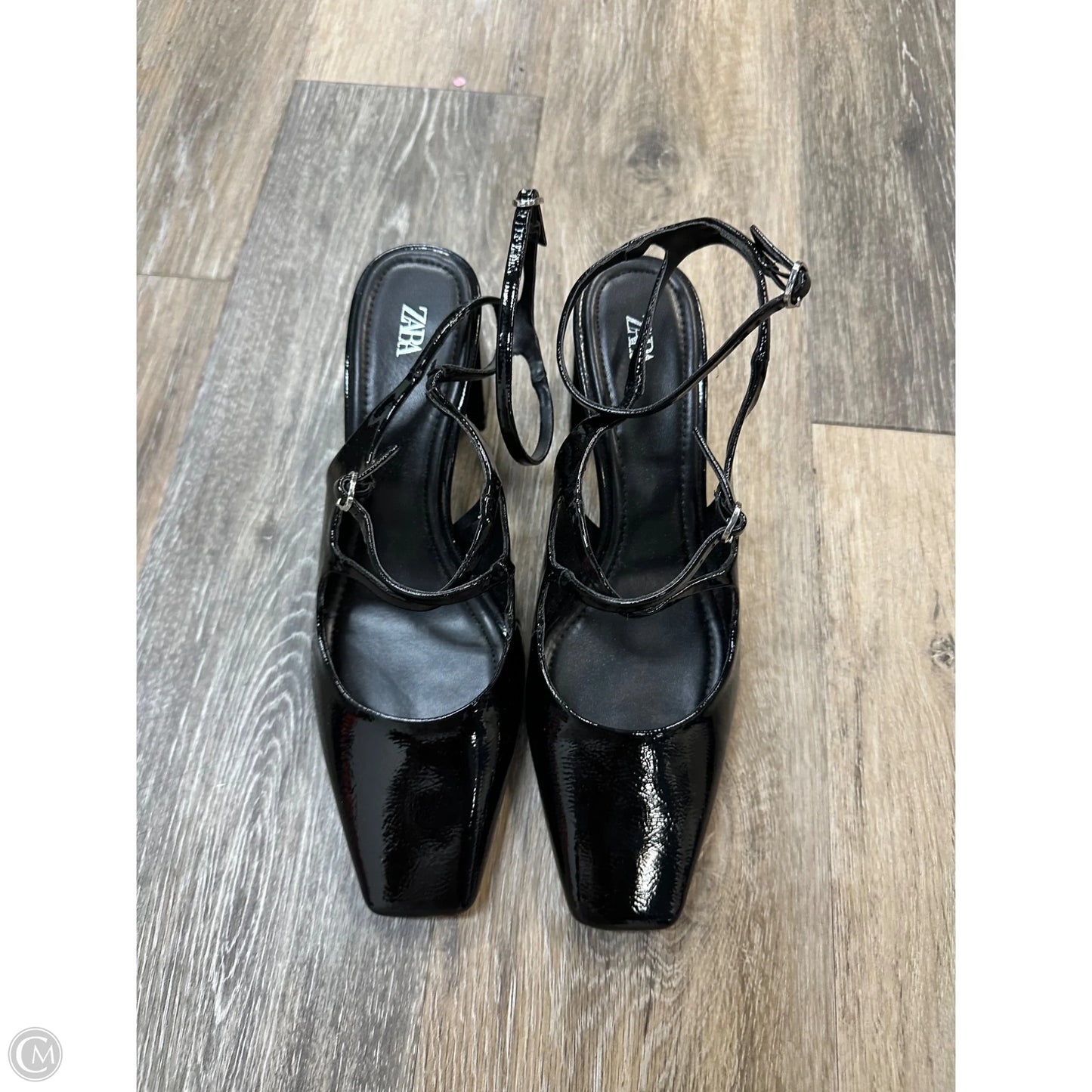 Shoes Heels Block By Zara In Black, Size: 8.5