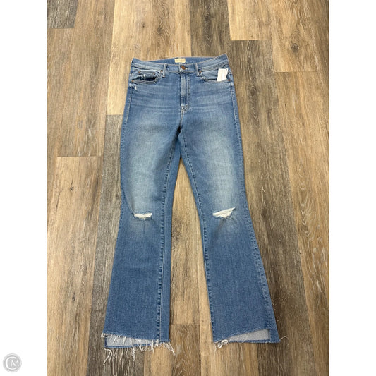 Jeans Straight By Mother Jeans In Blue Denim, Size: 6