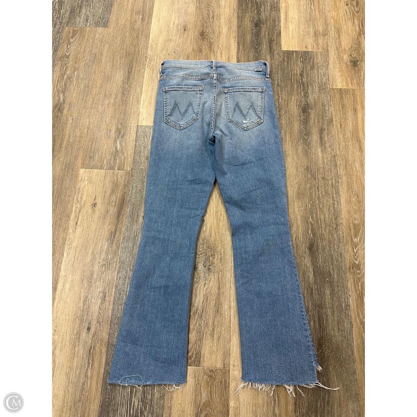 Jeans Straight By Mother Jeans In Blue Denim, Size: 6