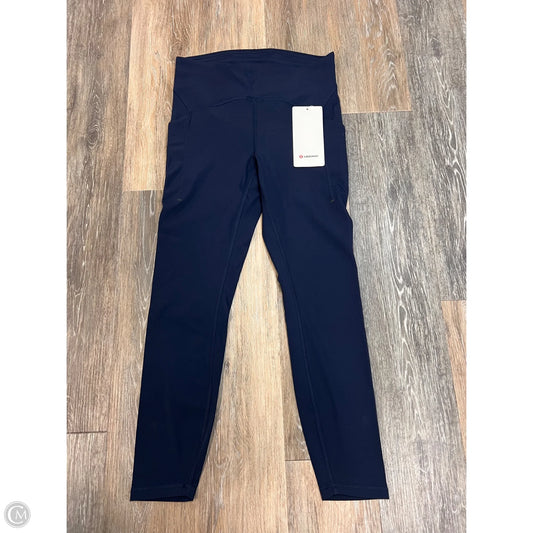 Athletic Pants By Lululemon In Navy, Size: 8