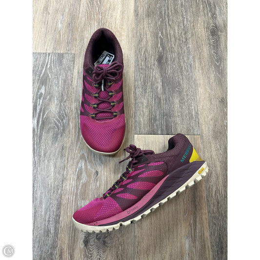 Shoes Athletic By Merrell In Maroon, Size: 9