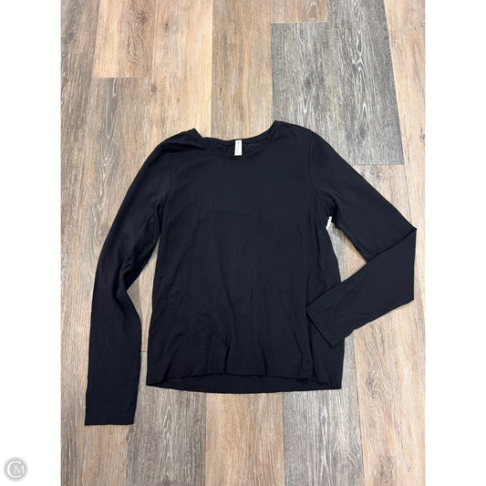 Athletic Top Long Sleeve Crewneck By Athleta In Black, Size: M